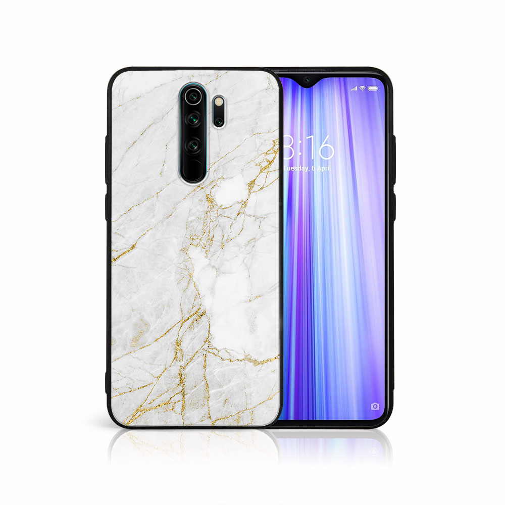 PROTEMIO MY ART Szilikon Borítás Xiaomi Redmi Note 8 Pro WHITE STONE (011)