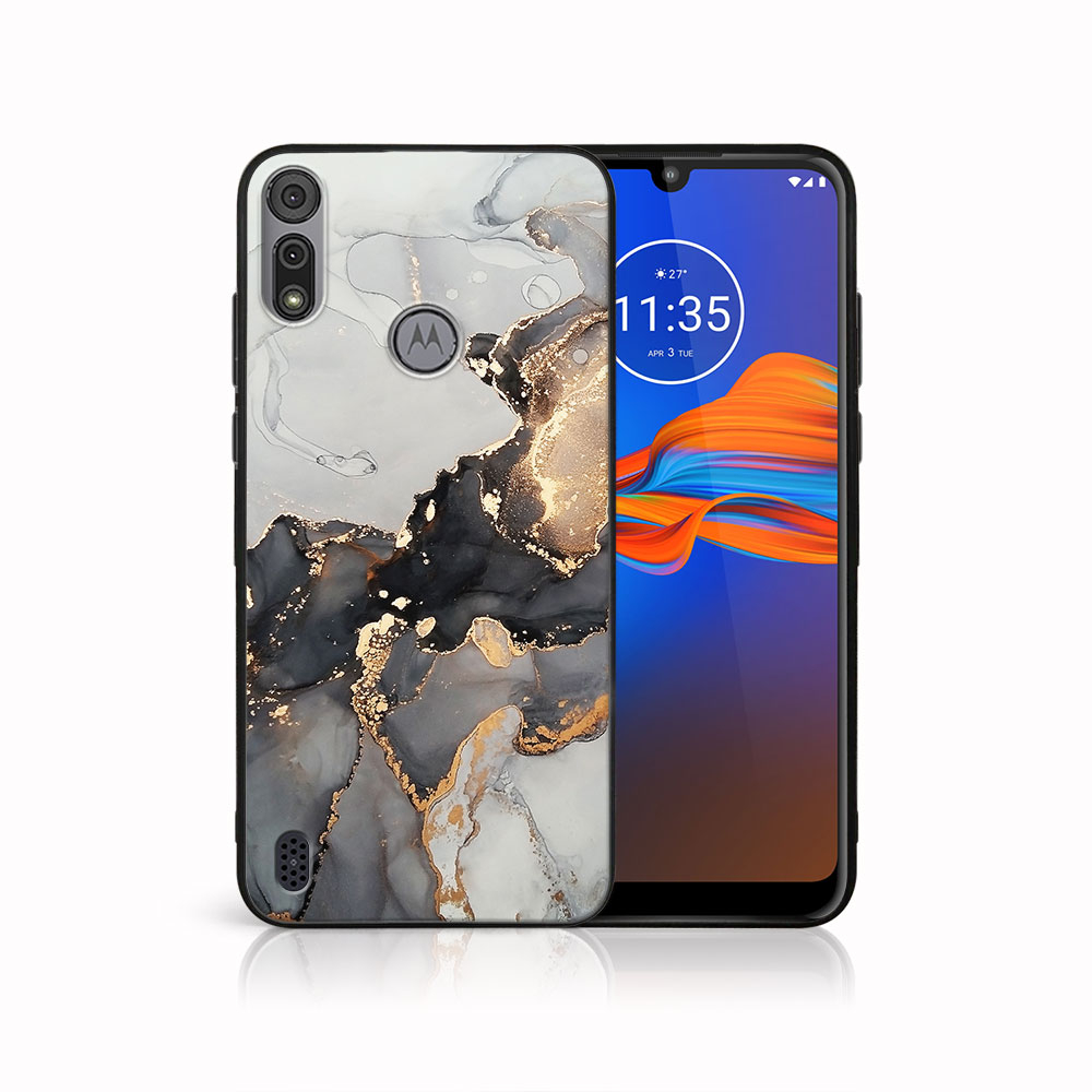 PROTEMIO MY ART Szilikon Borítás Motorola Moto E6s GREY MARBLE (140)