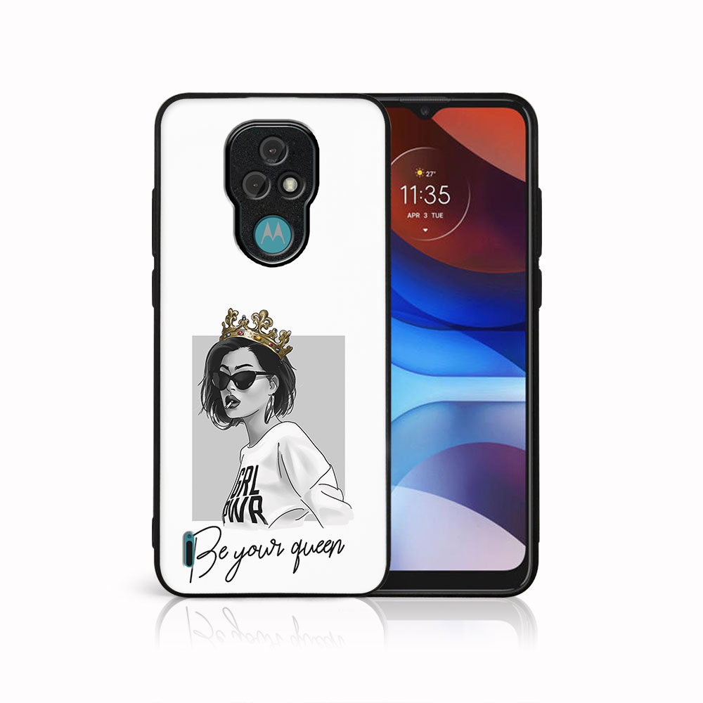 PROTEMIO MY ART Védőtok Motorola Moto E7 QUEEN (139)