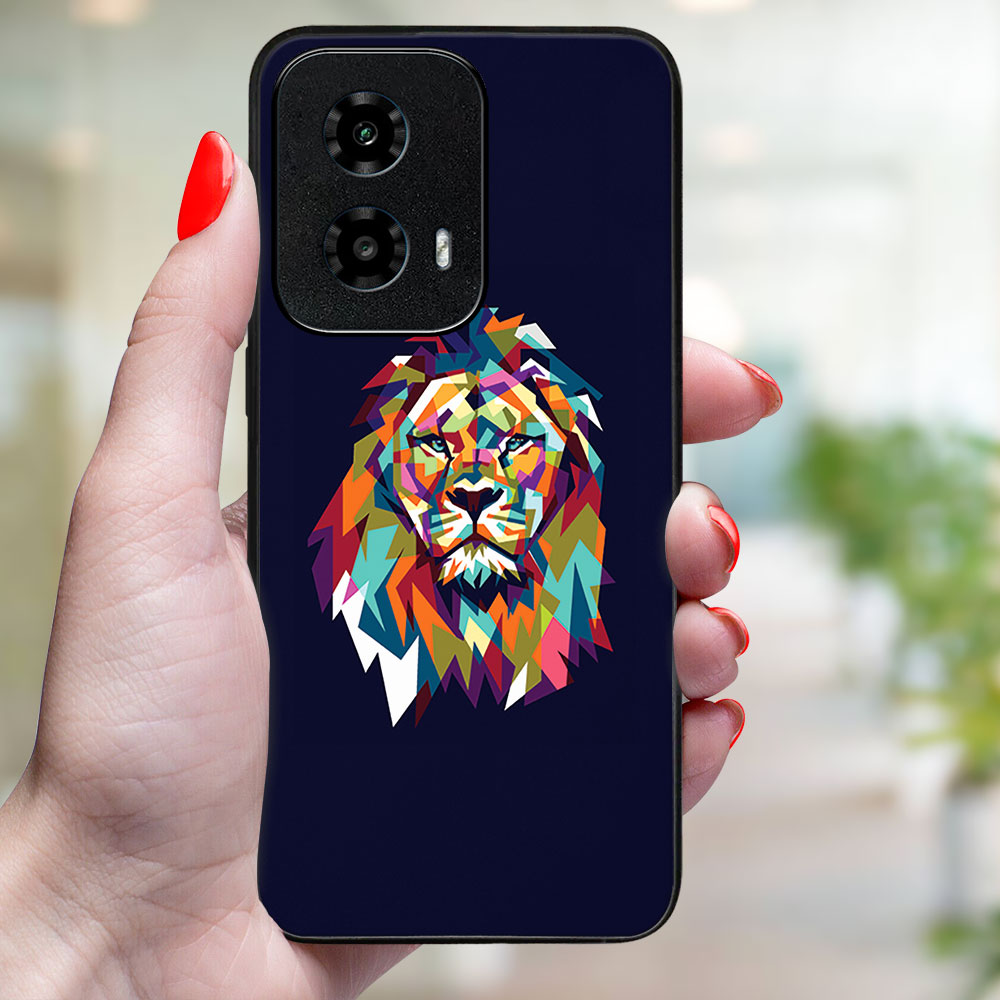 MY ART Védőburkolat A Motorola Moto G04 / G24 / G24 Teljesítményhez LION (246)