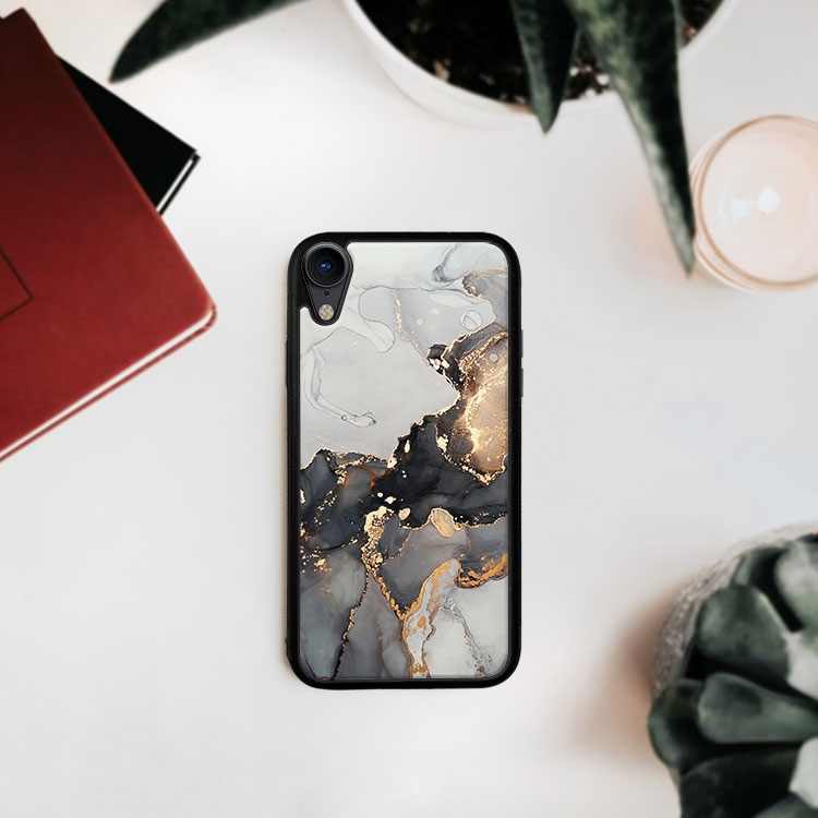 PROTEMIO MY ART Védőtok Apple IPhone XR -hez GREY MARBLE (140)