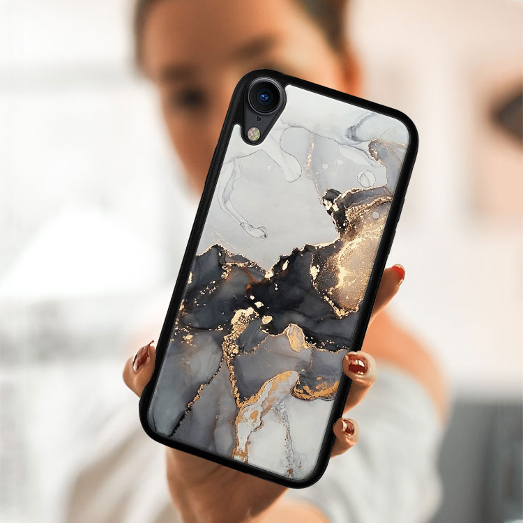 PROTEMIO MY ART Védőtok Apple IPhone XR -hez GREY MARBLE (140)