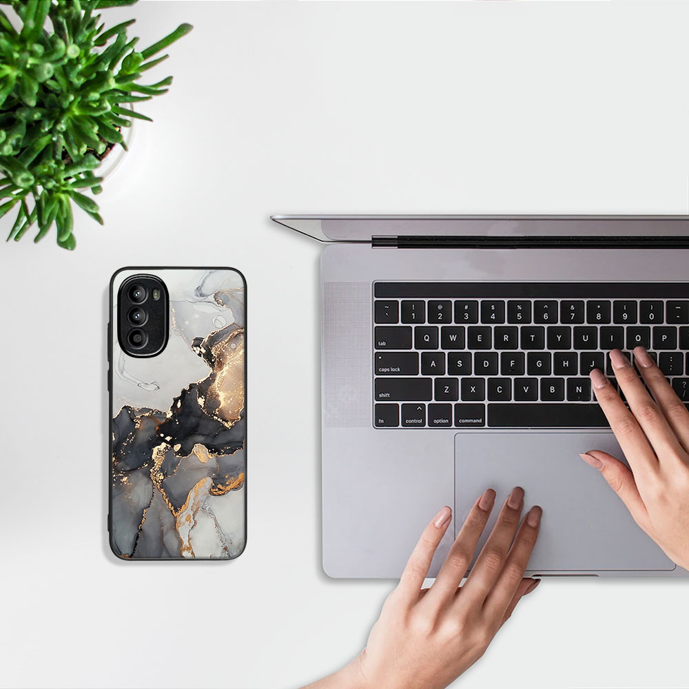 MY ART Védőtok Motorola Moto G62 5G GREY MARBLE (140) Készülékhez