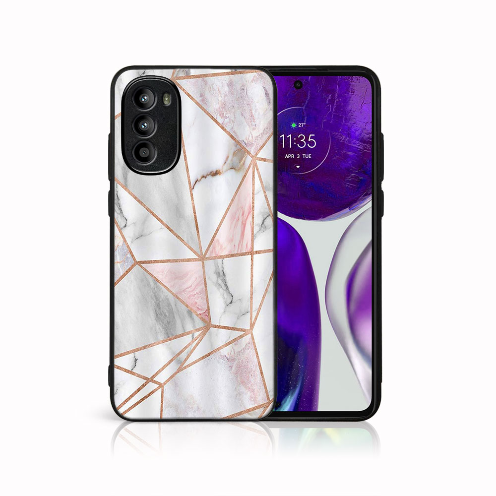 MY ART Védőburkolat Motorola Moto G62 5G PINK MARBLE (143) Készülékhez