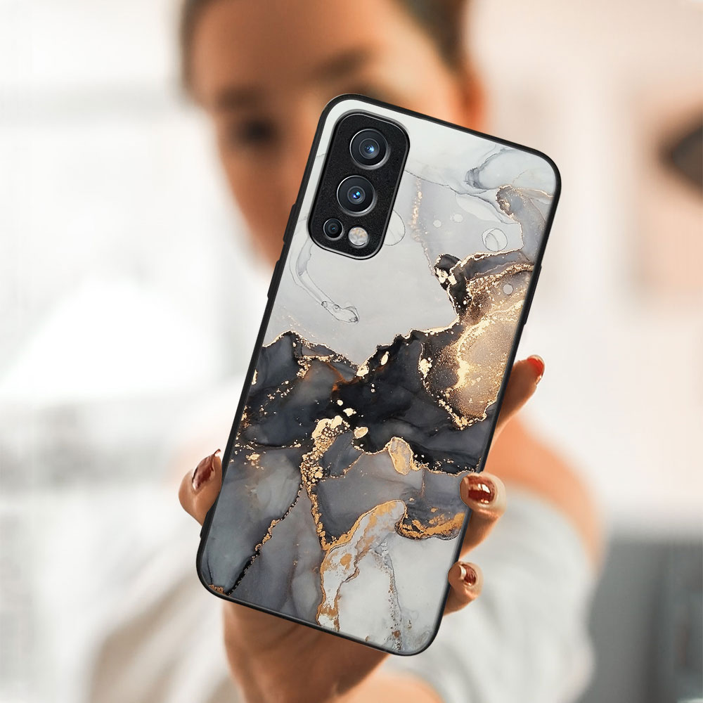 PROTEMIO MY ART Védőburkolat OnePlus Nord 2 5G - GREY MARBLE (140)