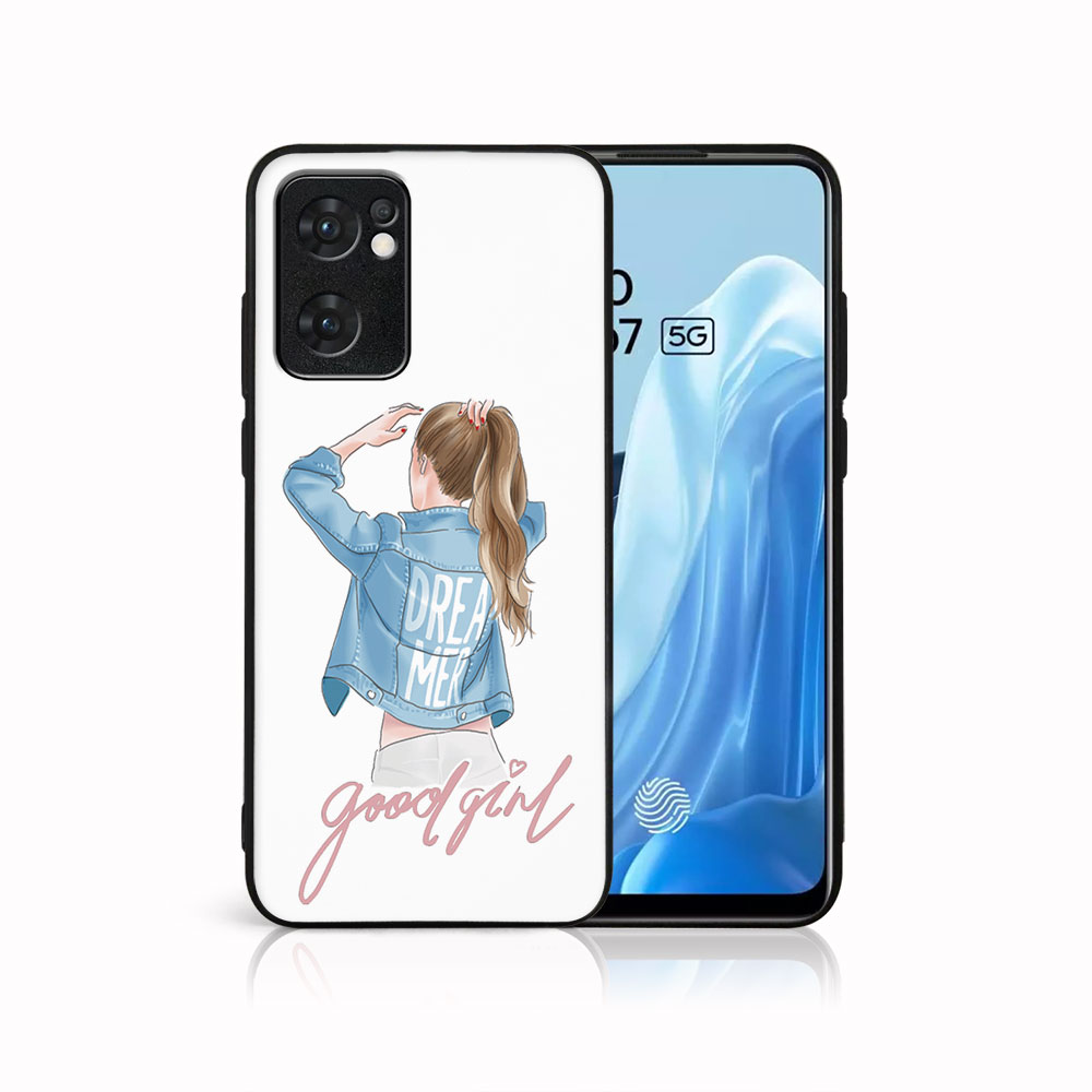 PROTEMIO MY ART Védőhuzat Oppo Reno7 5G GOOD GIRL (130)