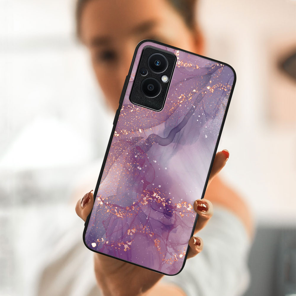 PROTEMIO MY ART Védőtok Oppo Reno7 Lite 5G PURPLE (148)