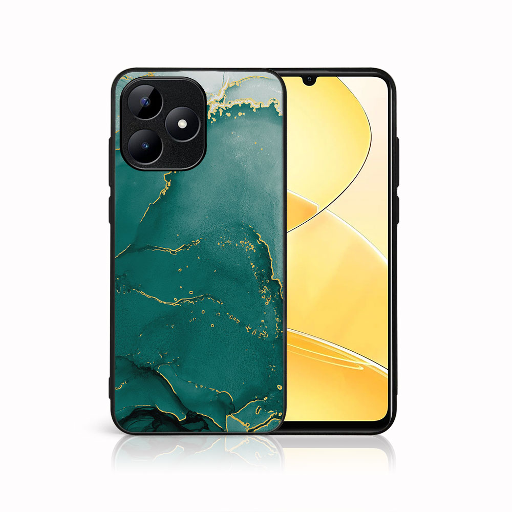 MY ART Védőburkolat: Realme C51 GREEN MARBLE (145)