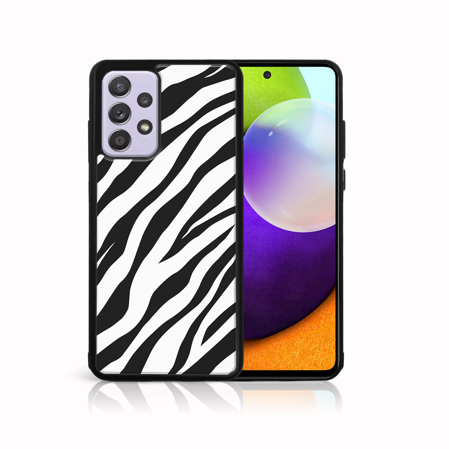 PROTEMIO MY ART Szilikon Borítás Samsung Galaxy A72 ZEBRA (049)