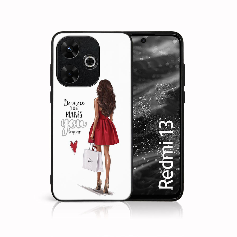 MY ART Védőburkolat A Xiaomi-hoz Redmi 13 RED DRESS (137)