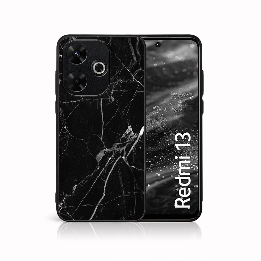 MY ART Védőburkolat A Xiaomi-hoz Redmi 13 BLACK MARBLE (142)