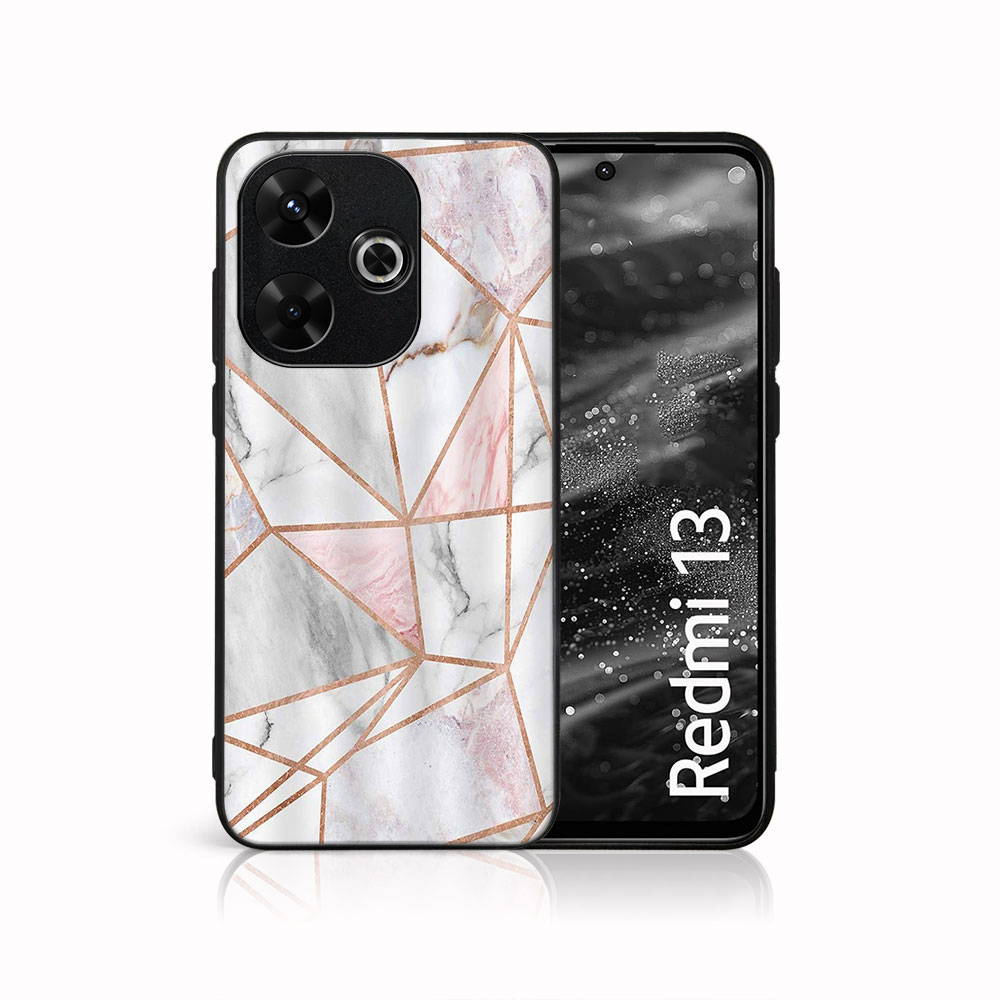 MY ART Védőburkolat A Xiaomi-hoz Redmi 13 PINK MARBLE (143)