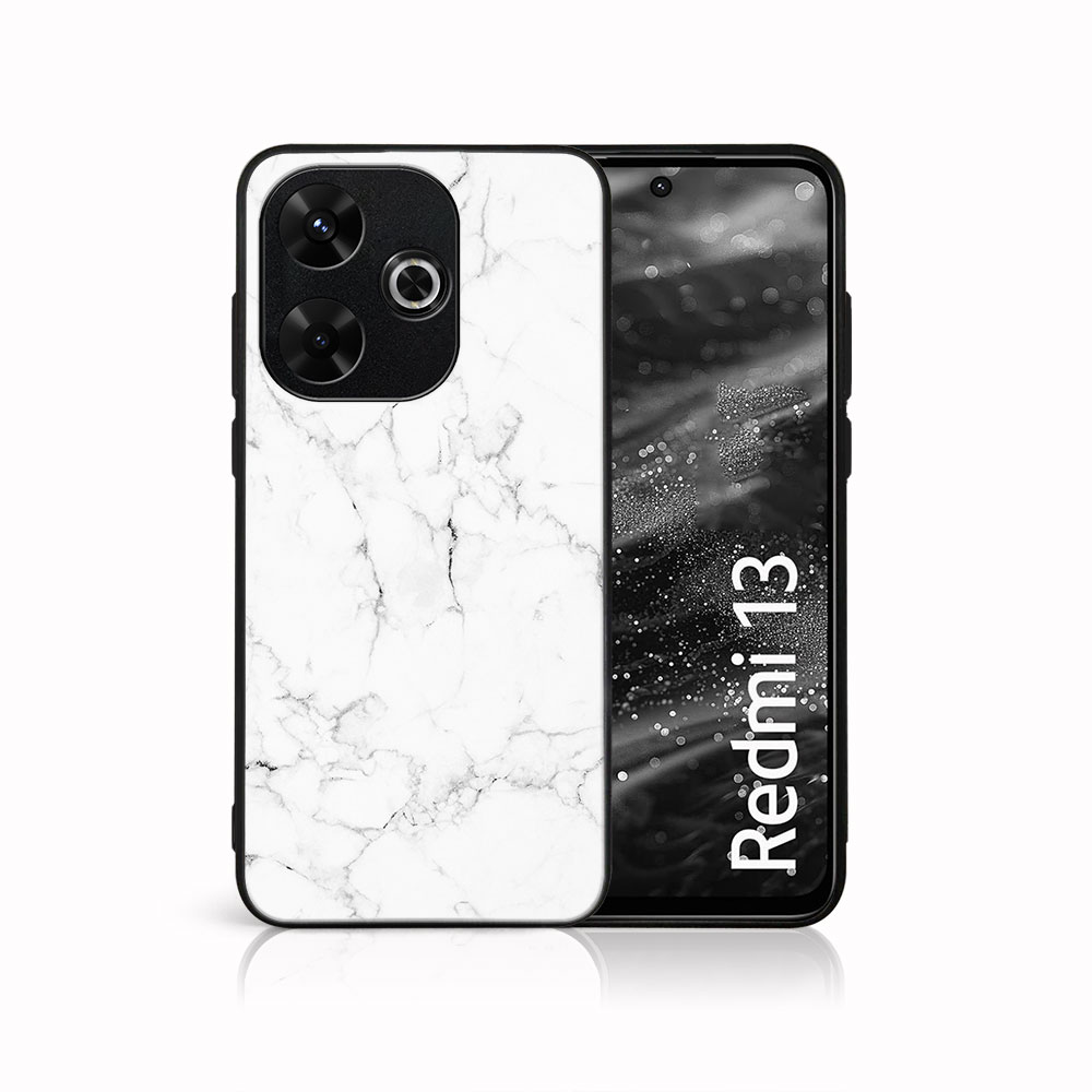 MY ART Védőburkolat A Xiaomi-hoz Redmi 13 WHITE MARBLE (144)