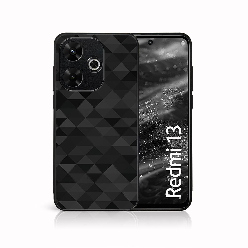 MY ART Védőburkolat A Xiaomi-hoz Redmi 13 BLACK TRIANGLES (232)