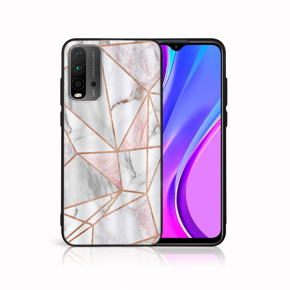 MY ART Védőtok Xiaomi Redmi 9T PINK MARBLE (143)