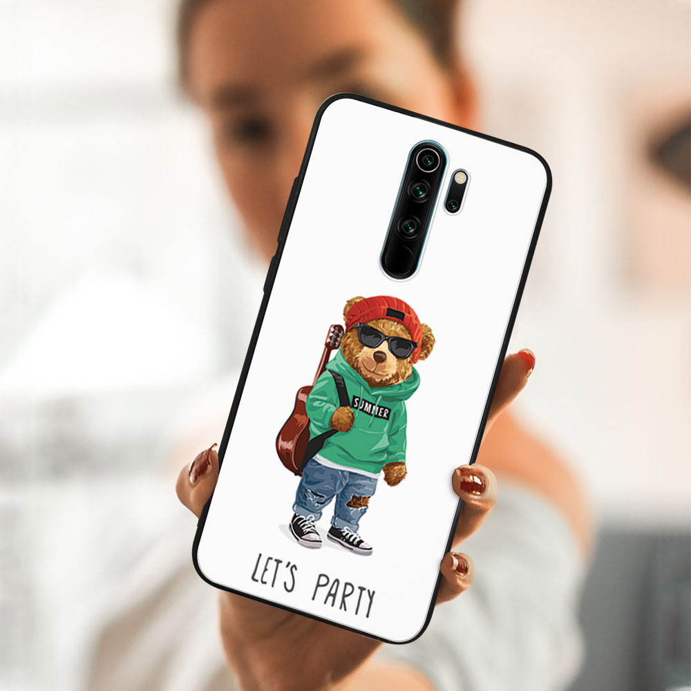 PROTEMIO MY ART Szilikon Borítás Xiaomi Redmi Note 8 Pro BEAR (008)