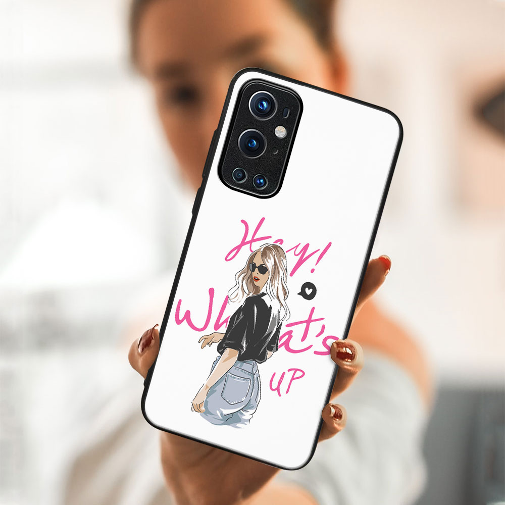 PROTEMIO MY ART Protective Case OnePlus 9 Pro -WHATSUP (132)