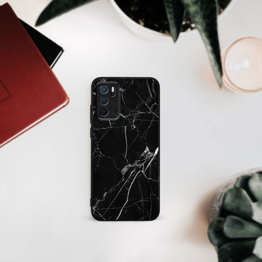 PROTEMIO MY ART Védőtok Oppo A16 / A16s BLACK MARBLE (142)