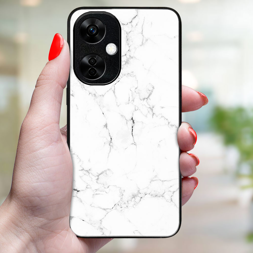 MY ART Védőburkolat A OnePlus Nord CE 3-hoz Lite 5G WHITE MARBLE (144)