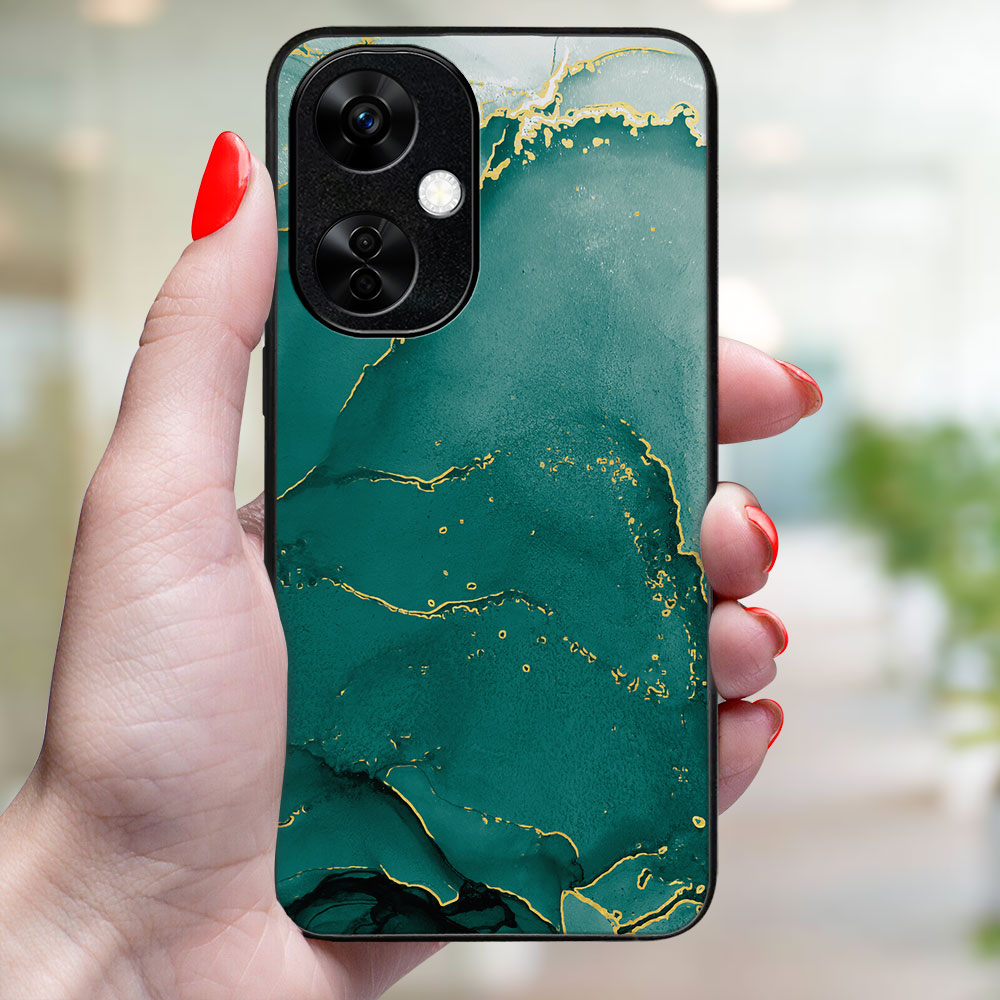 MY ART Védőburkolat A OnePlus Nord CE-hez 3 Lite 5G GREEN MARBLE (145)