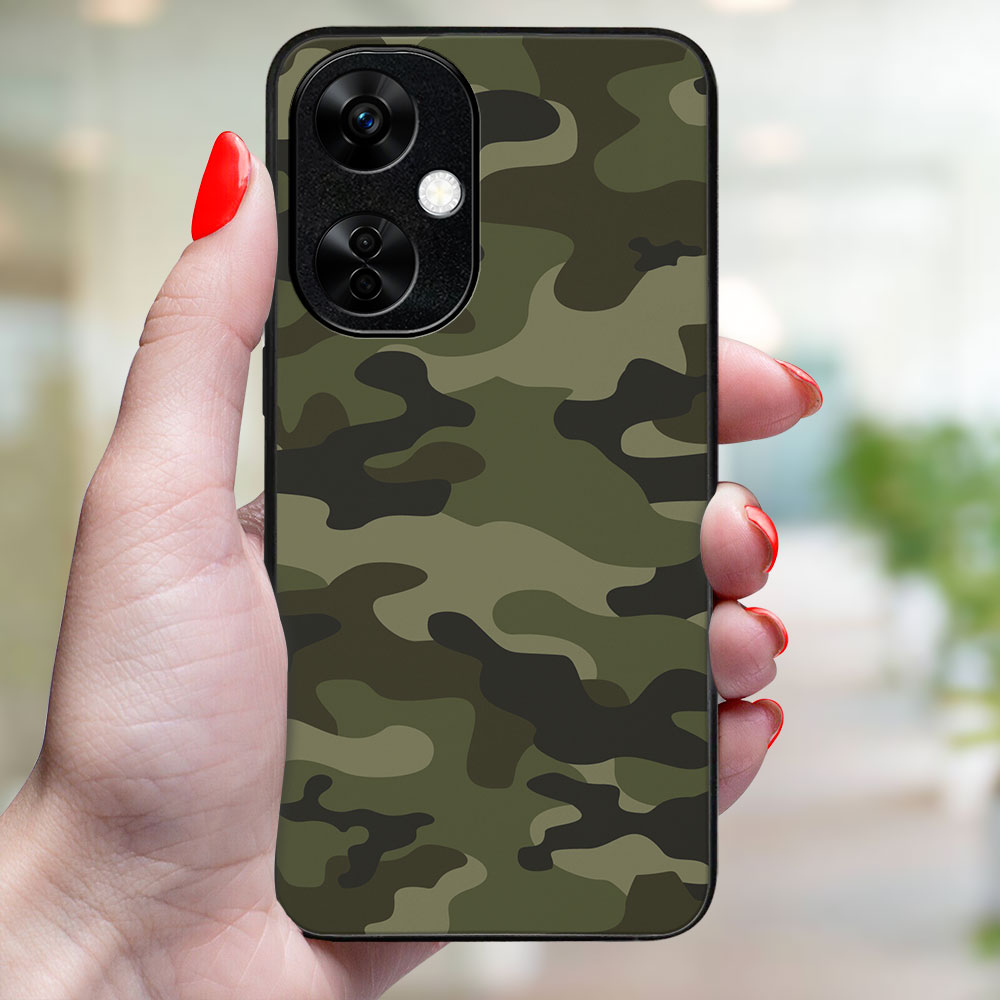 MY ART Védőburkolat A OnePlus Nord CE 3-hoz Lite 5G GREEN CAMO (235)