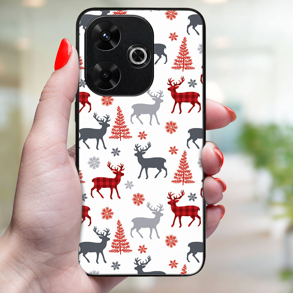 MY ART Karácsonyi Kivitelű Borító Xiaomi Redmi 13 DEER (068)