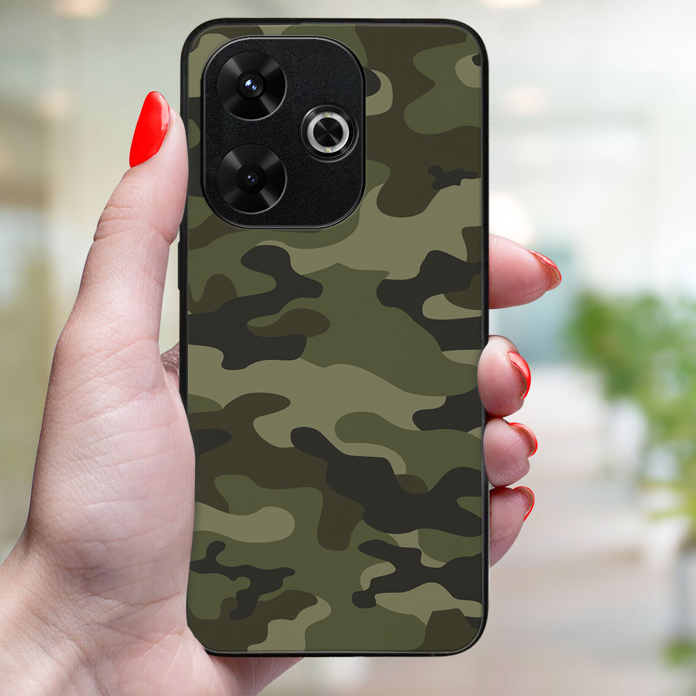 MY ART Védőburkolat A Xiaomi-hoz Redmi 13 GREEN CAMO (235)