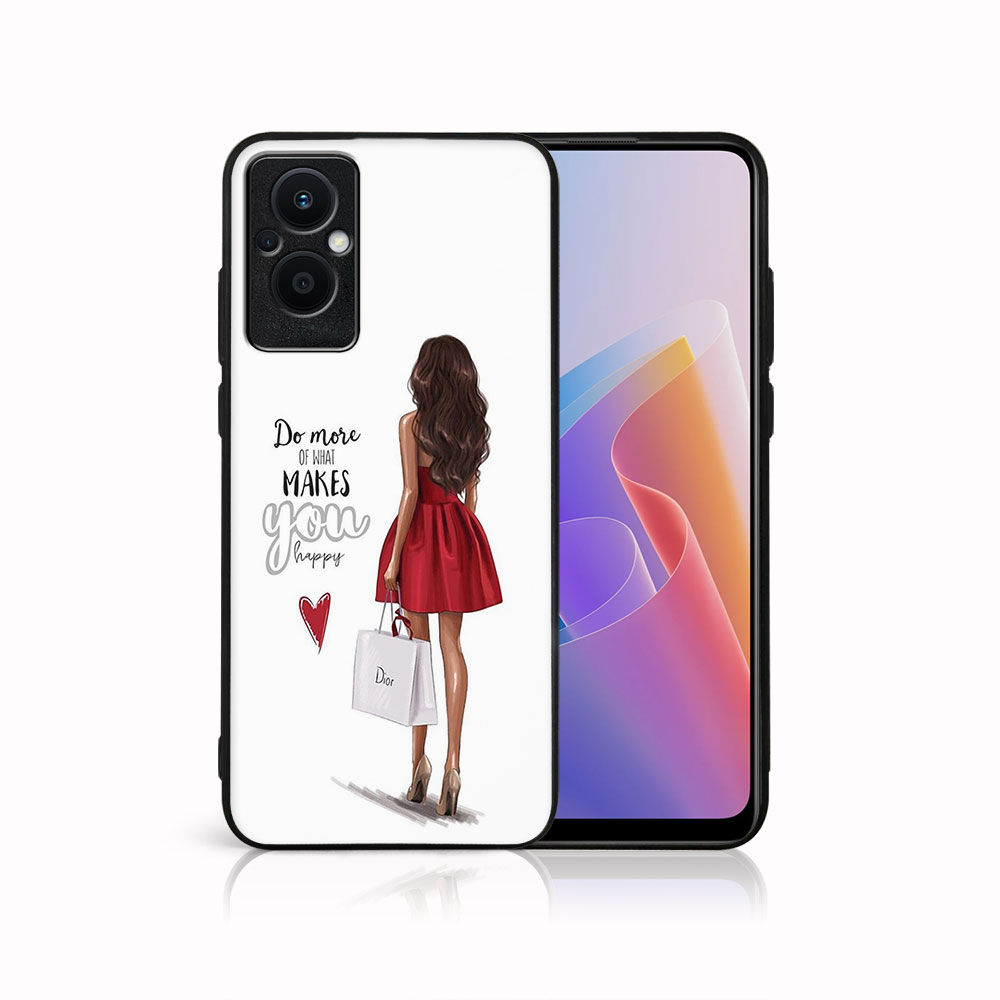 PROTEMIO MY ART Védőtok Oppo Reno7 Lite 5G RED DRESS (137)