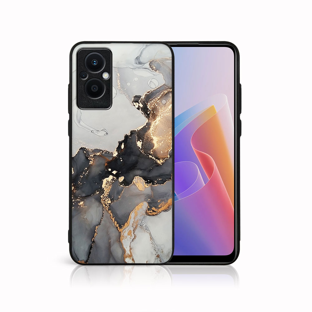 PROTEMIO MY ART Védőburkolat Oppo Reno7 Lite 5G GREY MARBLE (140)