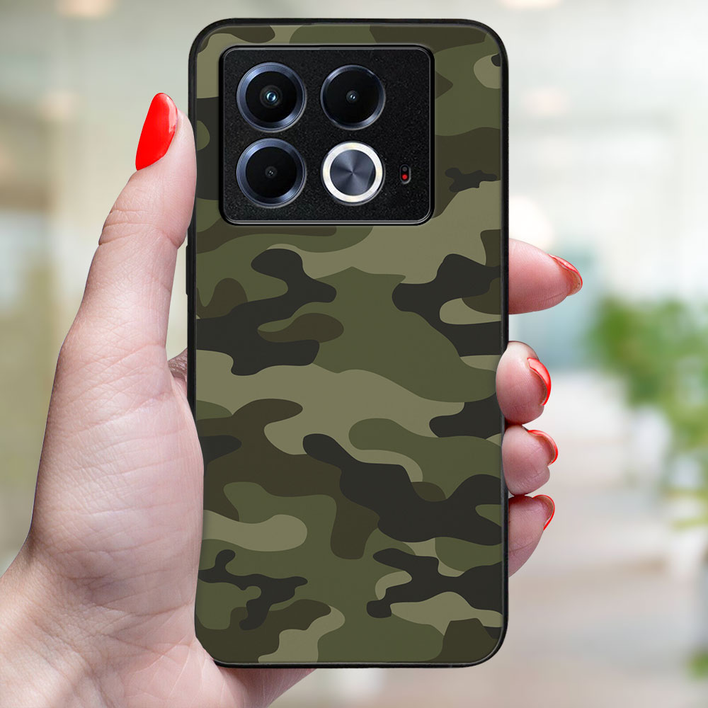 MY ART Védőburkolat Infinix Note 40 GREEN CAMO-hoz (235)