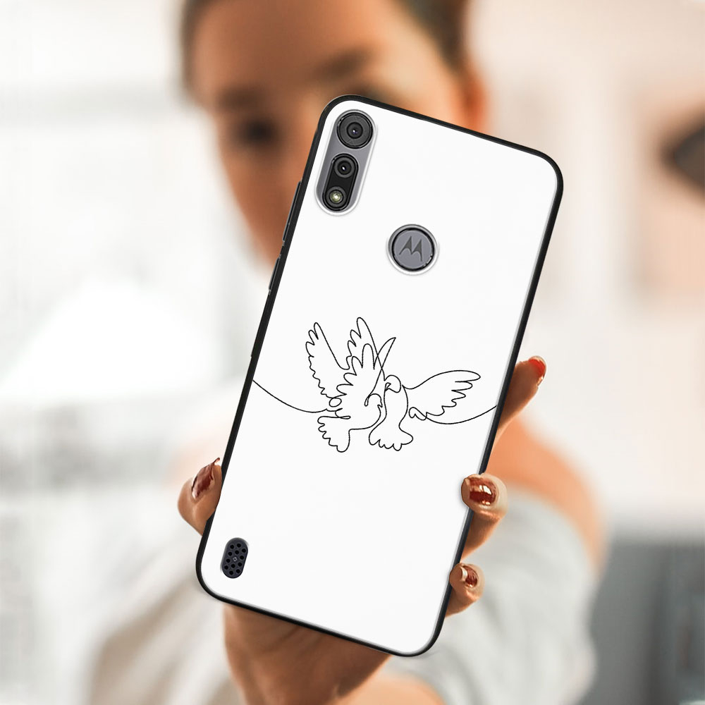 PROTEMIO MY ART Szilikon Borítás Motorola Moto E6s DOVE (031)