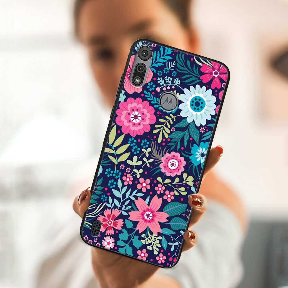 PROTEMIO MY ART Szilikon Borítás Motorola Moto E6s FLORA (038)