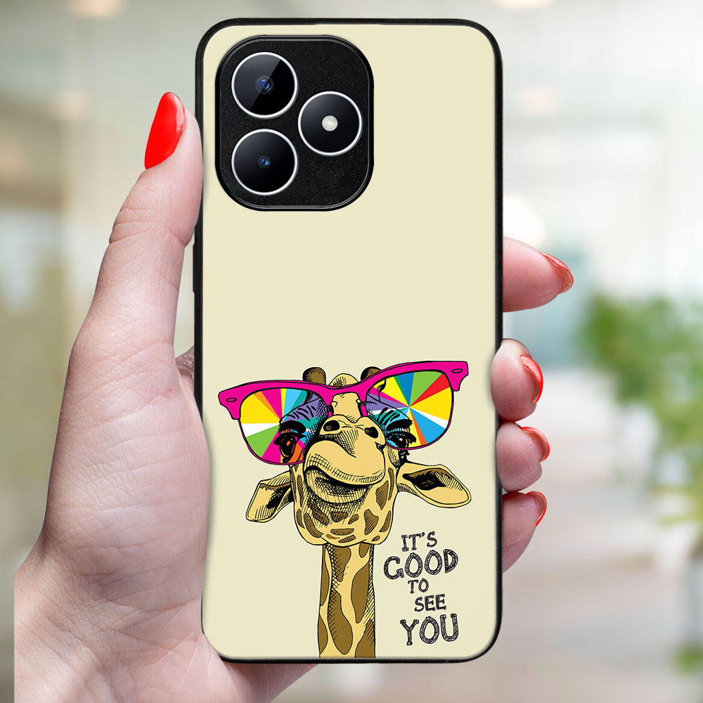 MY ART Védőburkolat A Realme-hoz Note 50 GIRAFFE (180)