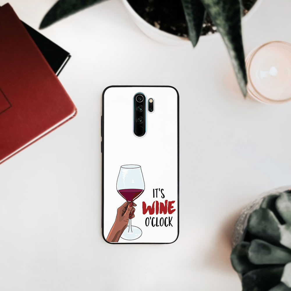 PROTEMIO MY ART Szilikon Tok Xiaomi Redmi Note 8 Pro WINE (007) Telefonhoz