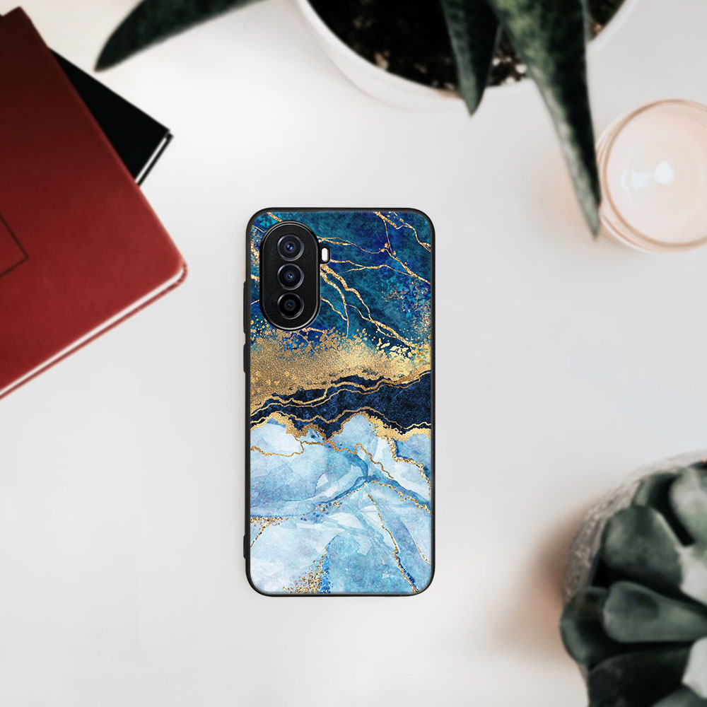 PROTEMIO MY ART Védőburkolat Huawei Nova Y70 - BLUE MARBLE (141)