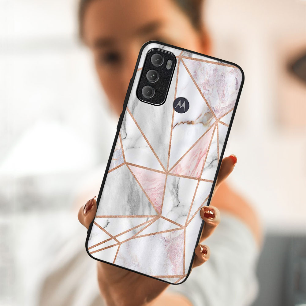 PROTEMIO MY ART Védőburkolat Motorola Moto G60 PINK MARBLE (143)