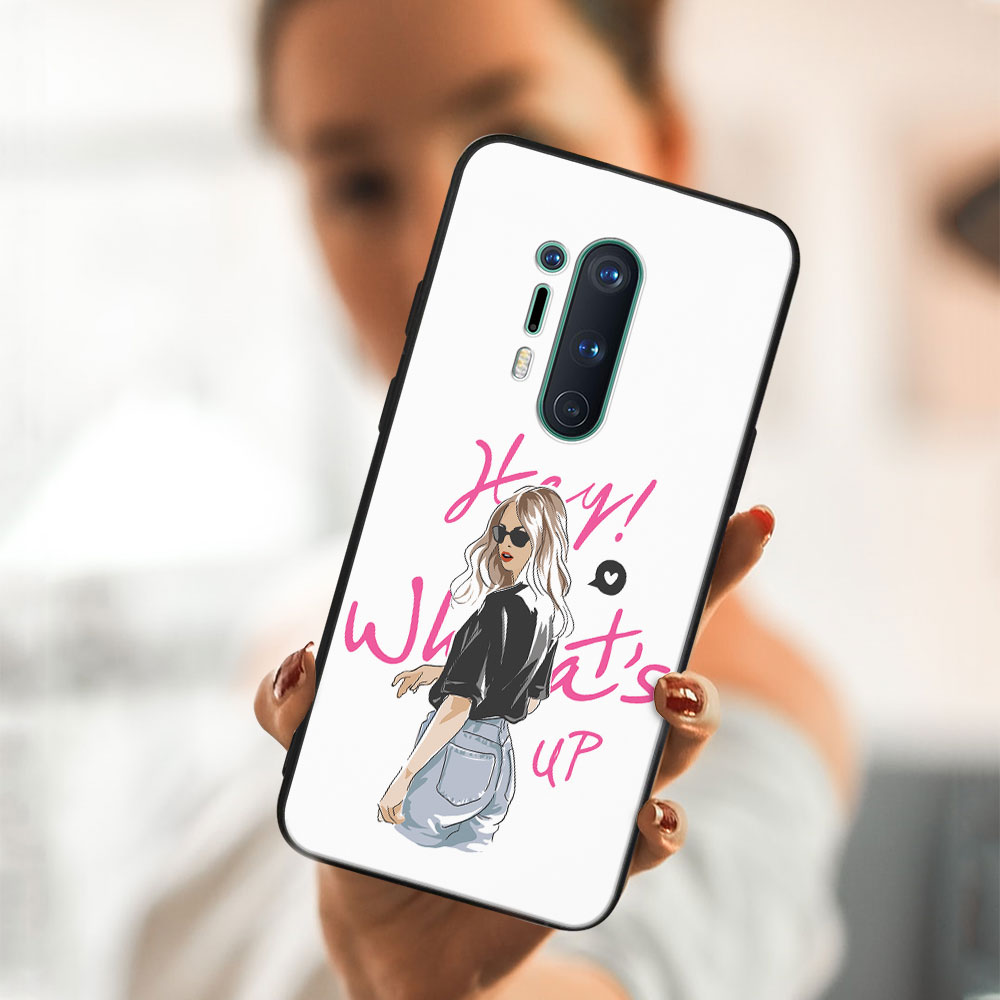 PROTEMIO MY ART Protective Case OnePlus 8 Pro -WHATSUP (132)