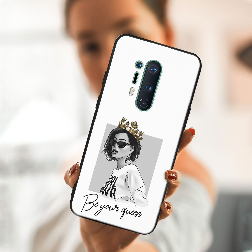 PROTEMIO MY ART Protective Case OnePlus 8 Pro - QUEEN (139)