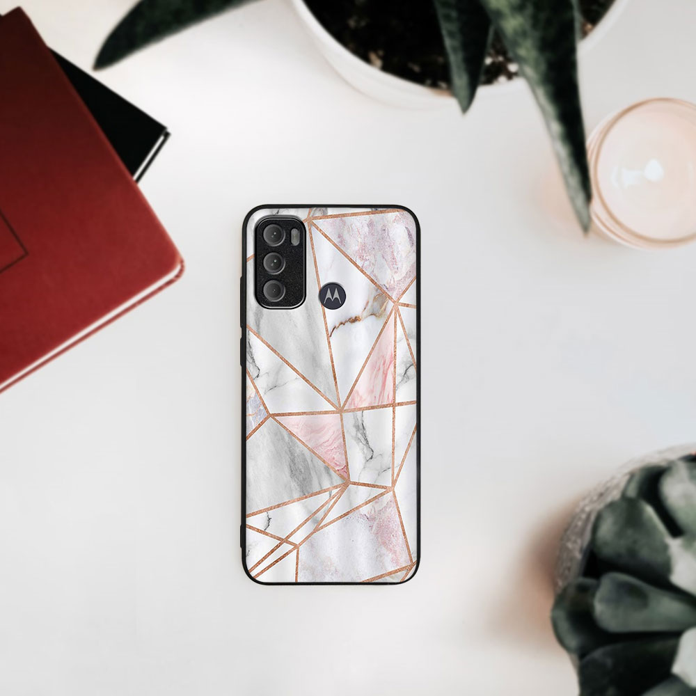 PROTEMIO MY ART Védőburkolat Motorola Moto G60 PINK MARBLE (143)