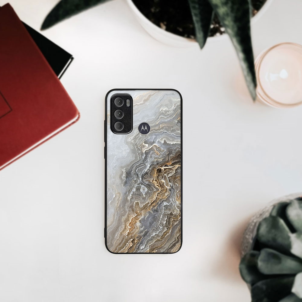 PROTEMIO MY ART Védőtok Motorola Moto G60 BEIGE (151)