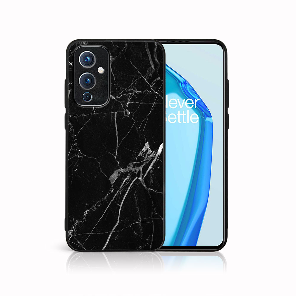 PROTEMIO MY ART Védőtok OnePlus 9 - BLACK MARBLE (142)