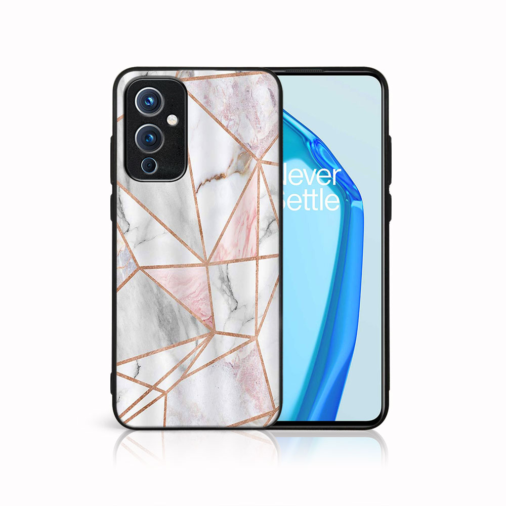 PROTEMIO MY ART Védőtok OnePlus 9 - PINK MARBLE (143)