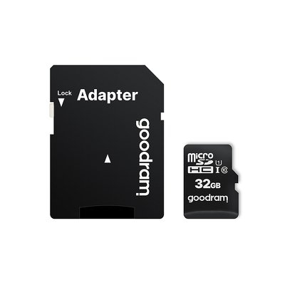 GOODRAM MicroSDHC 32GB UHS-I Memóriakártya + Adapter (M1AA-0320R11)