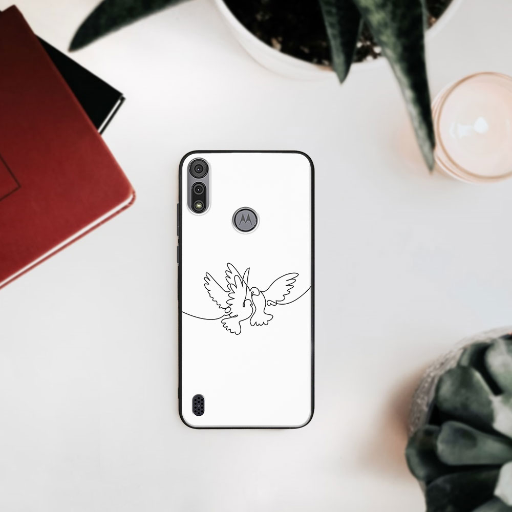 PROTEMIO MY ART Szilikon Borítás Motorola Moto E6s DOVE (031)