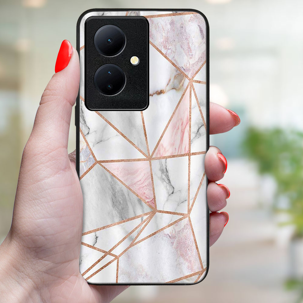 MY ART Védőburkolat: Vivo V29 Lite 5G PINK MARBLE (143)