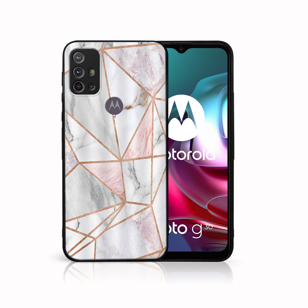 PROTEMIO MY ART Szilikon Borítás Motorola Moto G10 / G20 / G30 PINK MARBLE (143)