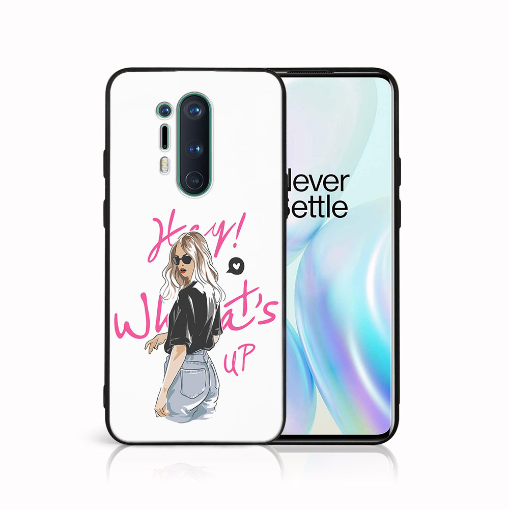 PROTEMIO MY ART Protective Case OnePlus 8 Pro -WHATSUP (132)