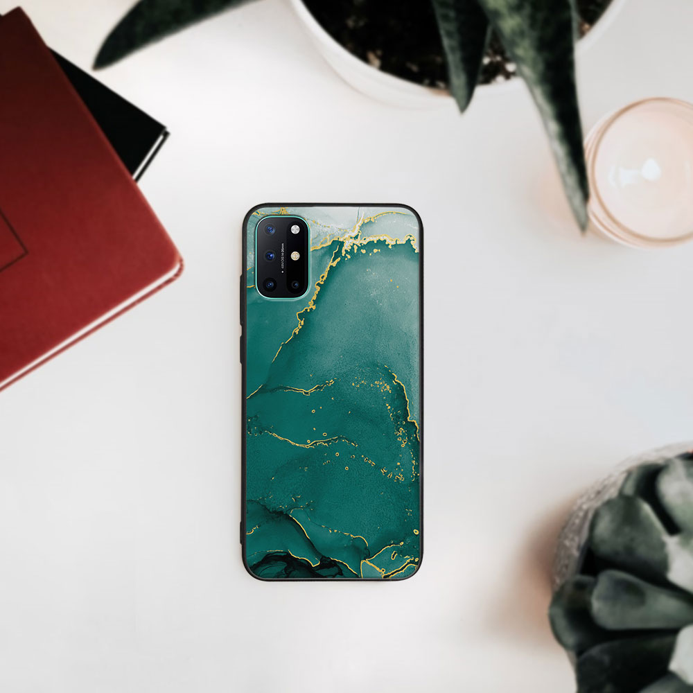 PROTEMIO MY ART Védőtok OnePlus 8T -GREEN MARBLE (145)