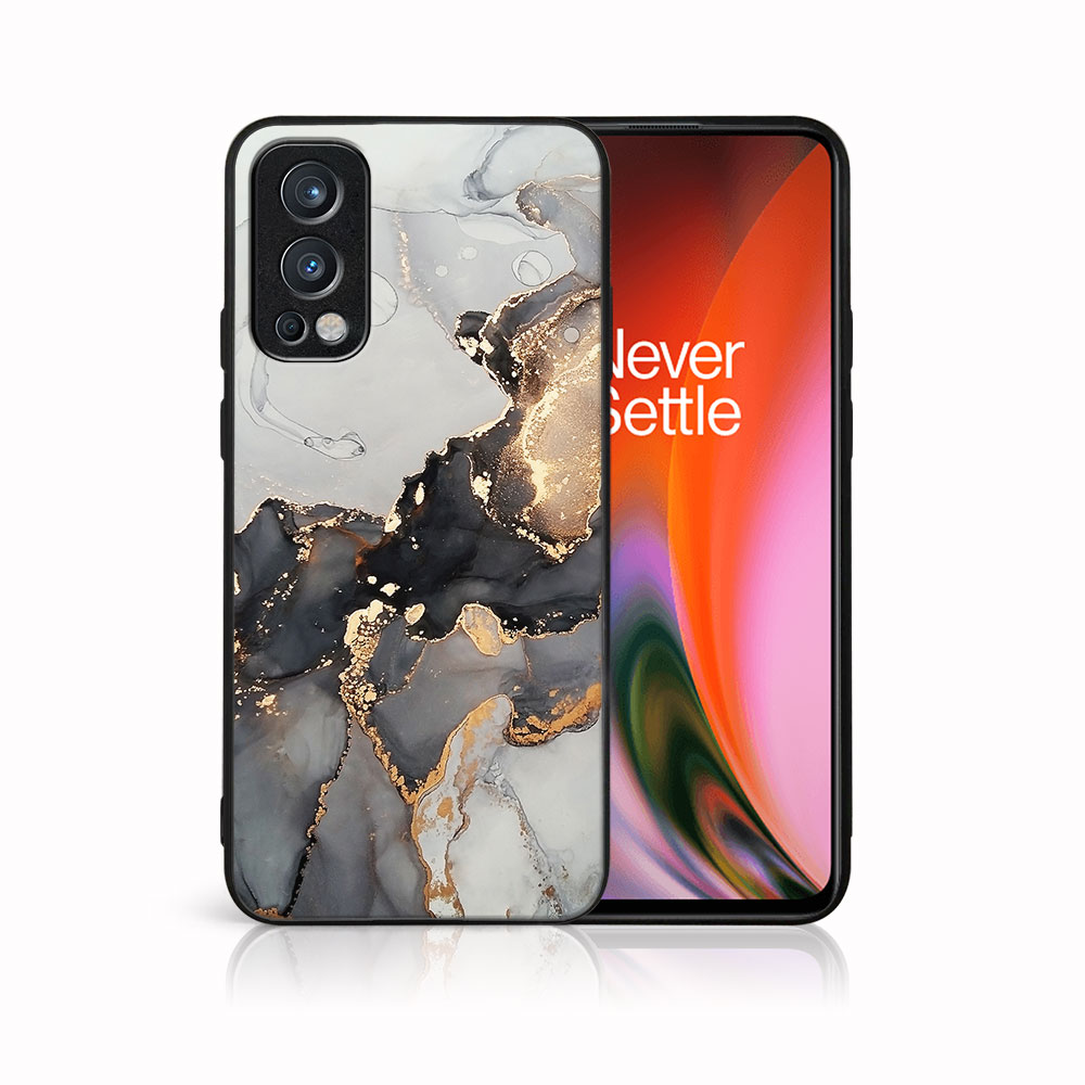 PROTEMIO MY ART Védőburkolat OnePlus Nord 2 5G - GREY MARBLE (140)