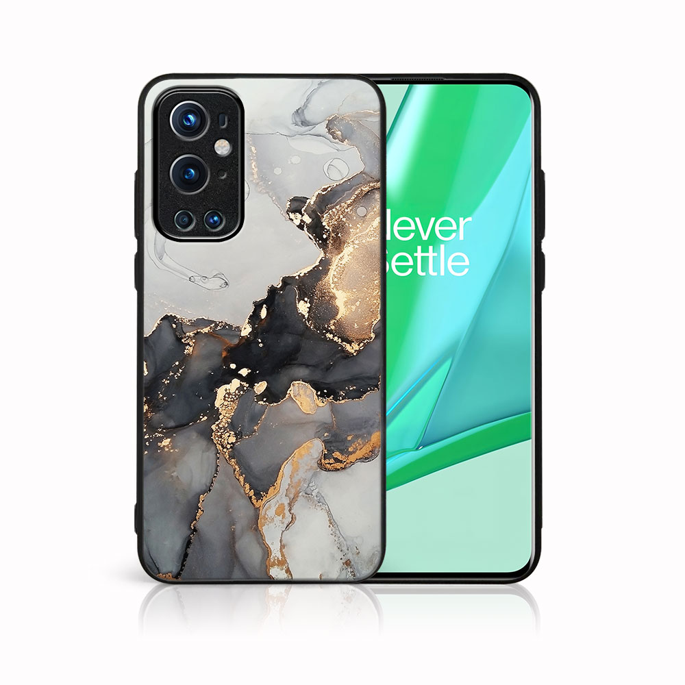 PROTEMIO MY ART Védőhuzat OnePlus 9 Pro Készülékhez - GREY MARBLE (140)